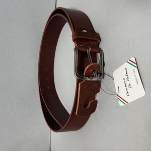 NWT Gennaro Di Palma Genuine Leather Belt. Made in Italy. Size 42
